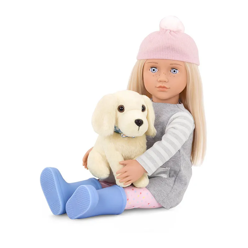 Poupée Meagan avec chien - 46cm-1