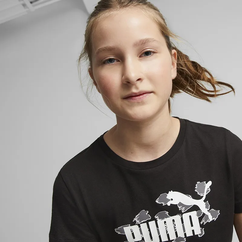T-shirt Fille GEssential+ Animal Puma - Noir-3