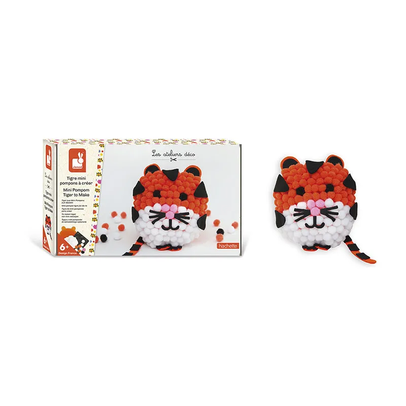 Kit créatif Tigre Mini Pompons à créer - 6+-2