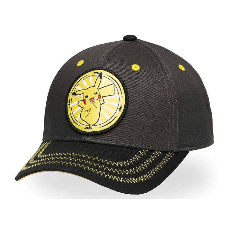 Casquette baseball Pokemon Pikachu - Noir/Gris/Jaune-0