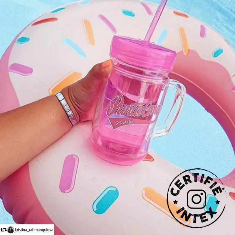 Bouée gonflable Donut croqué - Ø94cm-3