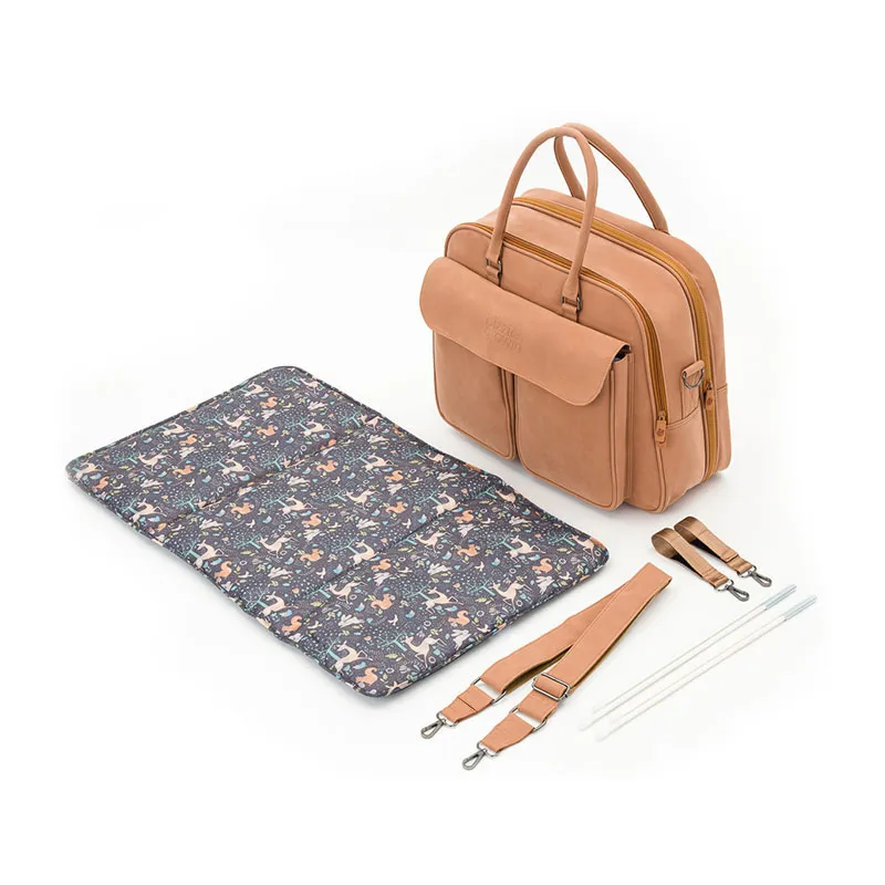 Couffin nomade/Sac à langer Porcini - 48x77cm-1