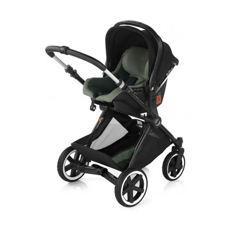Trio Poussette Crosslight + Nacelle Micro BB + Cosy Koos I-Size Vert Forêt - 0m+-3