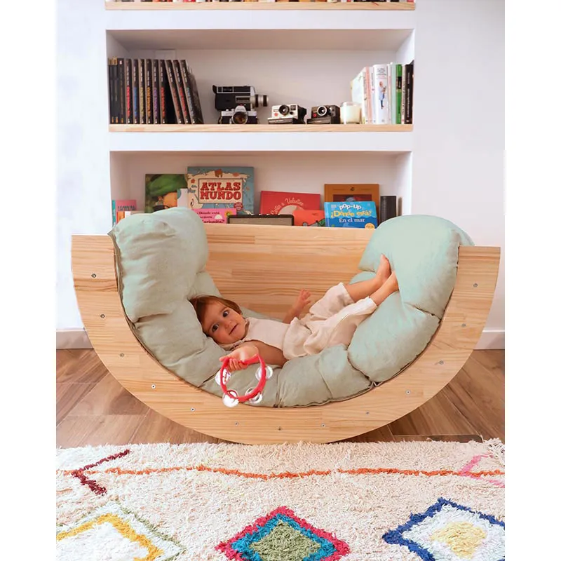 Coussin pour arche Montessori Aiguemarine - 7x60x160cm-7