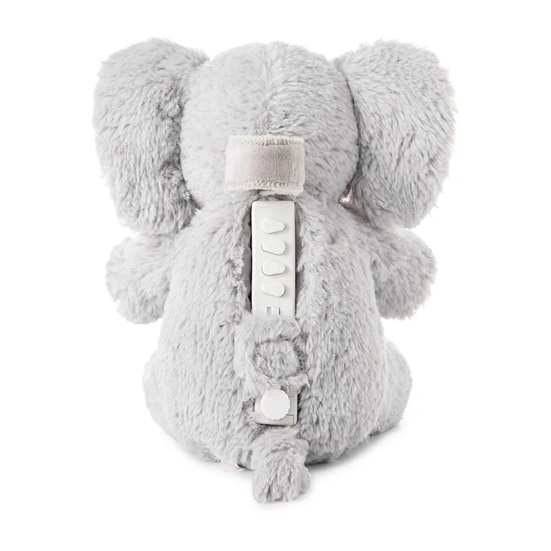 Peluche à bruit Elliot Elephant Blanc - 19x17x11cm-3