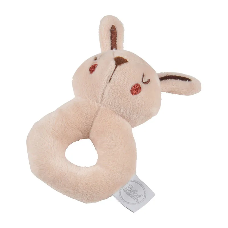 Doudou hochet Forêt Lapin - 8x12cm-0