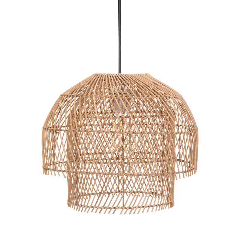 Suspension Rotin/Métal - Ø38x30cm-0