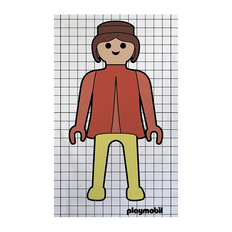 Serviette de plage Playmobil Fille - 75x140cm-0
