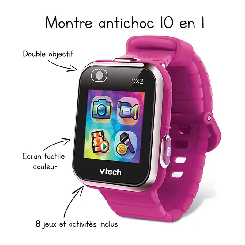 Montre Kidizoom Smartwatch Connect DX2 Framboise - 5+-1