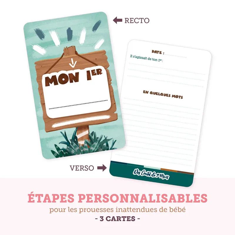 40 Cartes étapes - 1ères fois Bébé-9