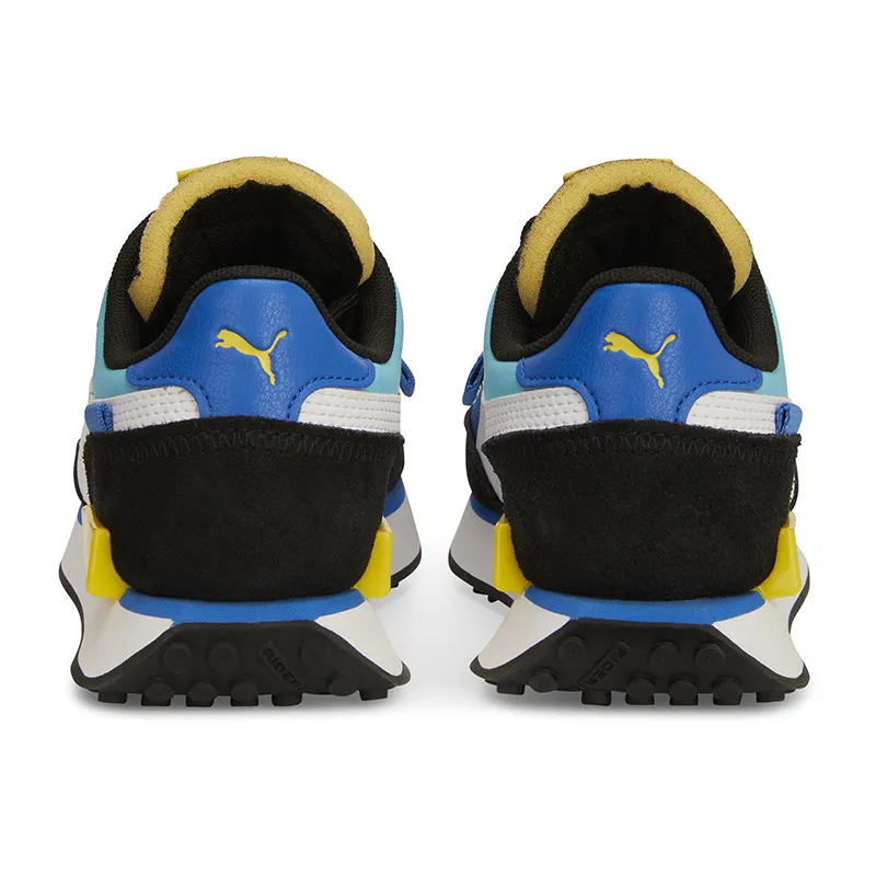 Baskets Garçon Future Rider Splash Puma - Bleu Hero/Blanc/Jaune-1