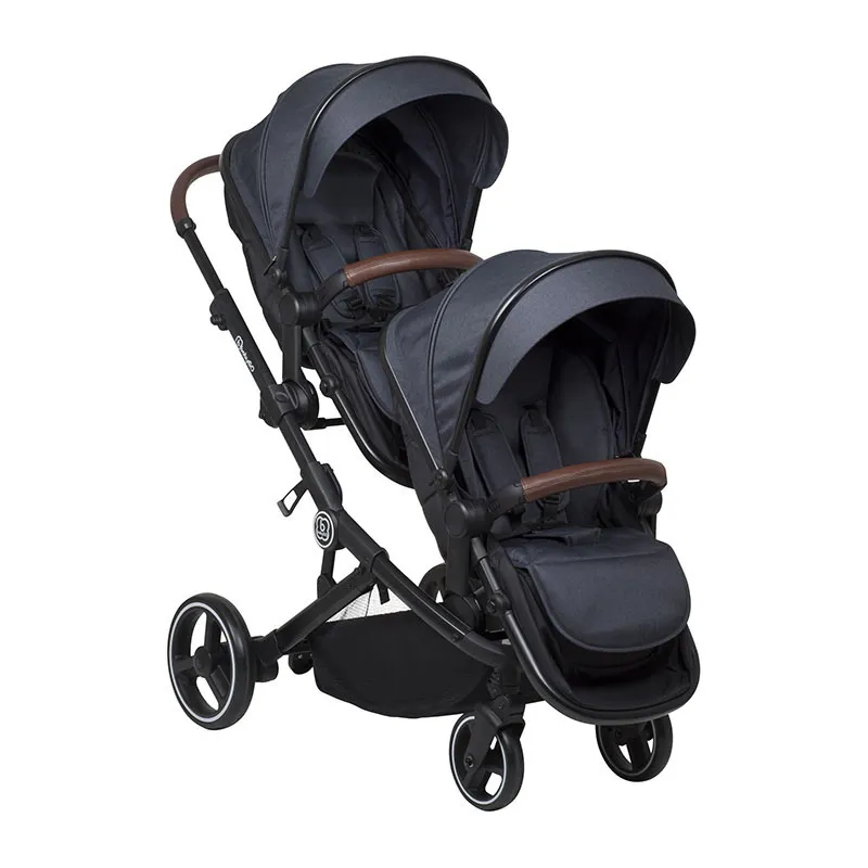 Poussette Double 2en1 Twinner Gris - 0m+-1