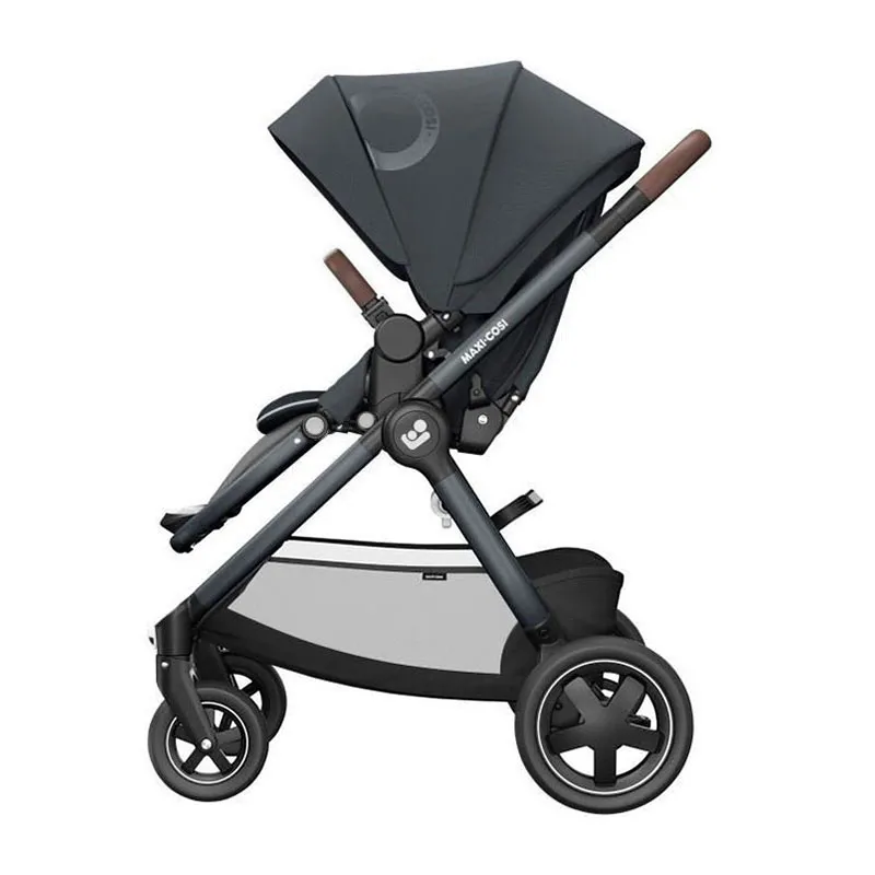 Trio Poussette Compacte Adorra2 + Cosi Tinca sans base + Nacelle Jade Gris - 0m+-3