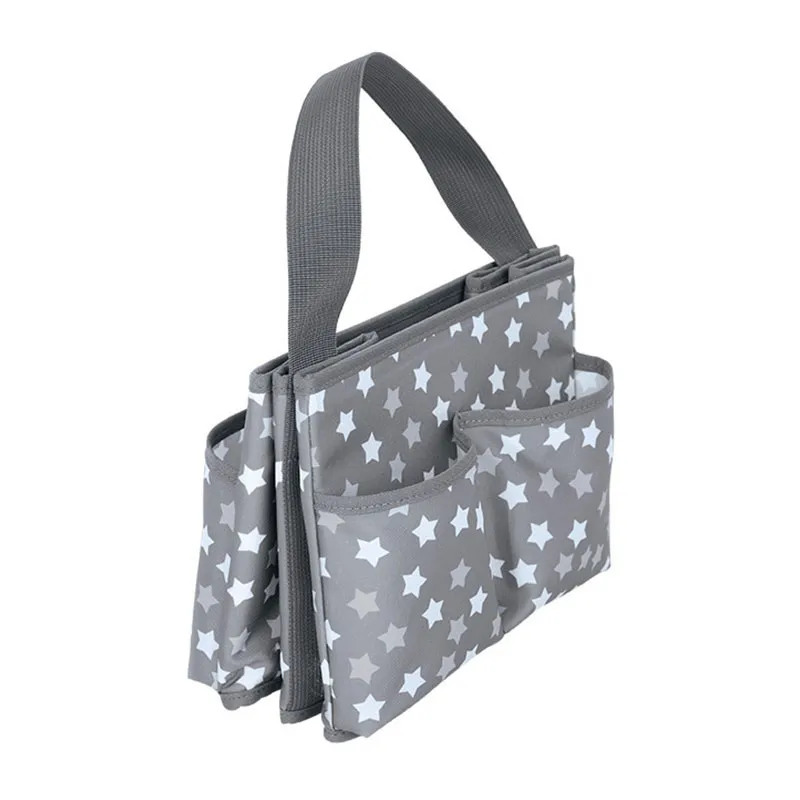 Organisateur porte-couches Gris/Étoiles - 25x19,5x29cm-3