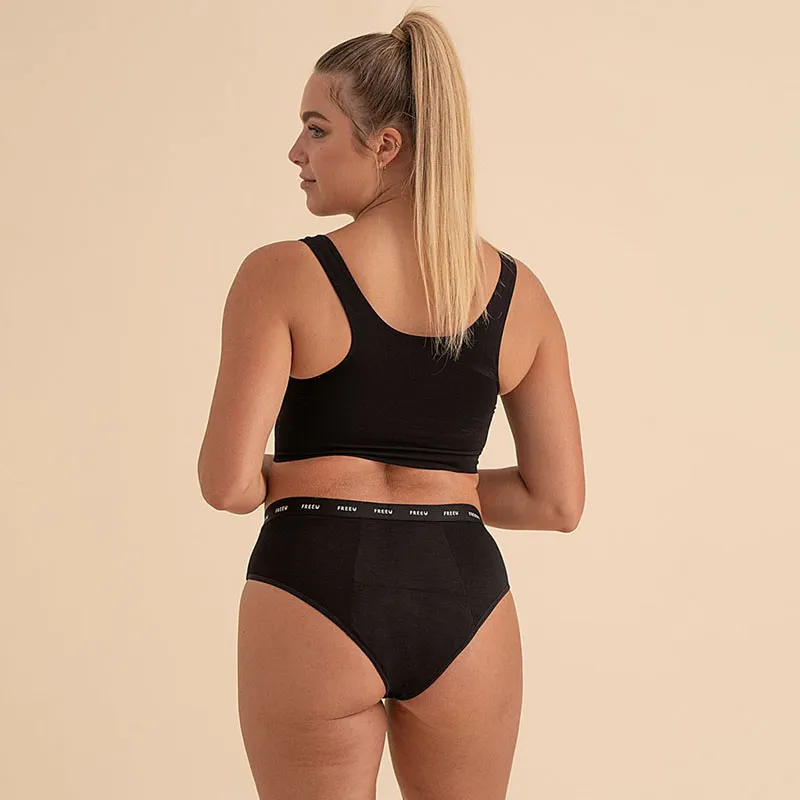 2 Culottes menstru. Ado Premières Règles - Noir-2