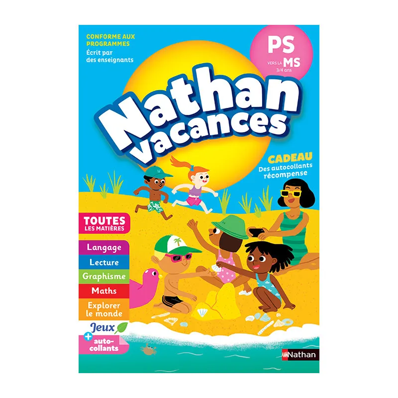 Nathan Vacances Petite section vers Moyenne section- 3-4+-0