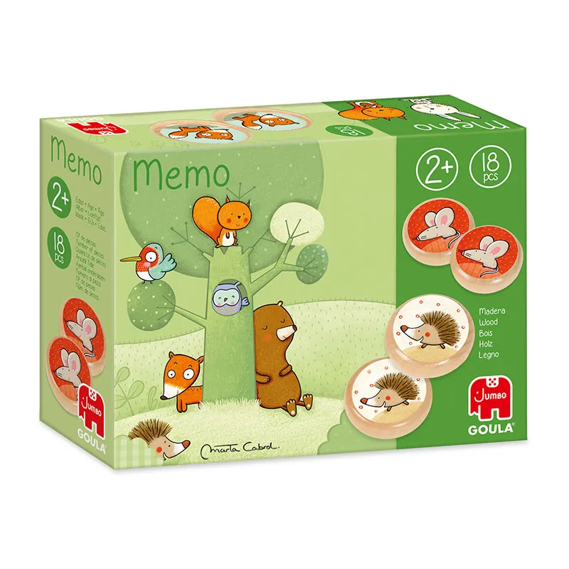 Mémo Tom et ses Amis de la Forêt 18pcs - 24m+-0