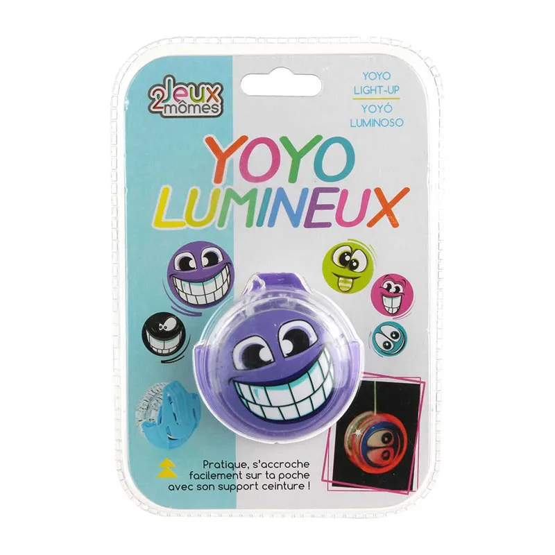 2 Yoyos lumineux Emoji Monstre Aléat. - 13x19cm-3