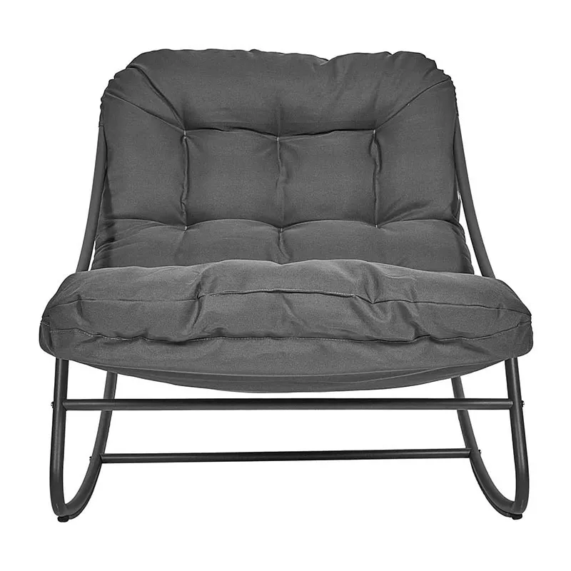 Fauteuil à bascule tenerife Gris - 78x108x73cm-2