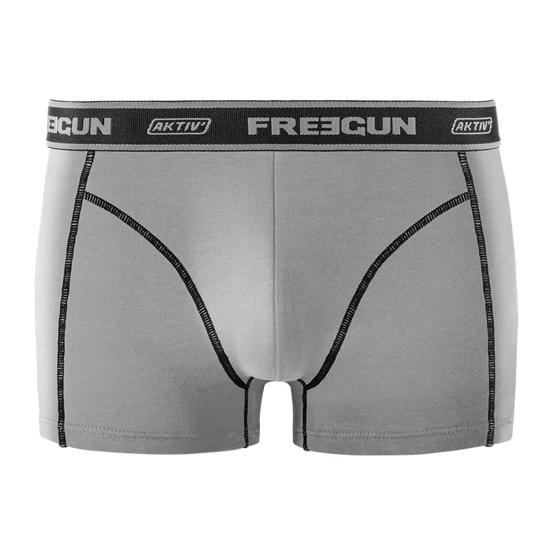 4 boxers homme Aktiv - Orange/Noir/Gris-4