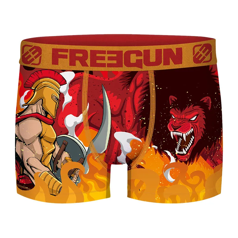 3 Boxers Homme Geek Comics - Orange/Rouge/Vert/Jaune-4