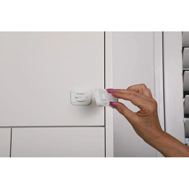 Serrures pour placard Blanc - 2pcs-4