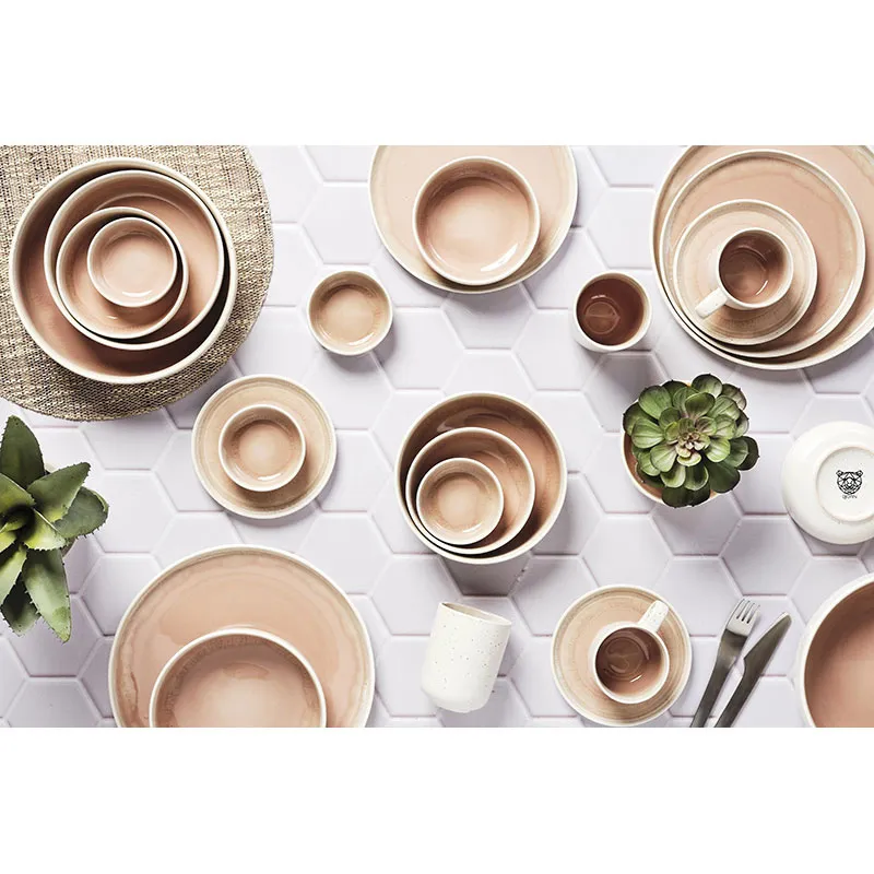 6 Mugs Oxygen Rose poudré - 30cl-5