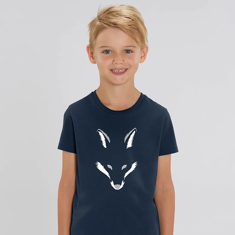 T-shirt Garçon Foxy shape BIO - Navy-0