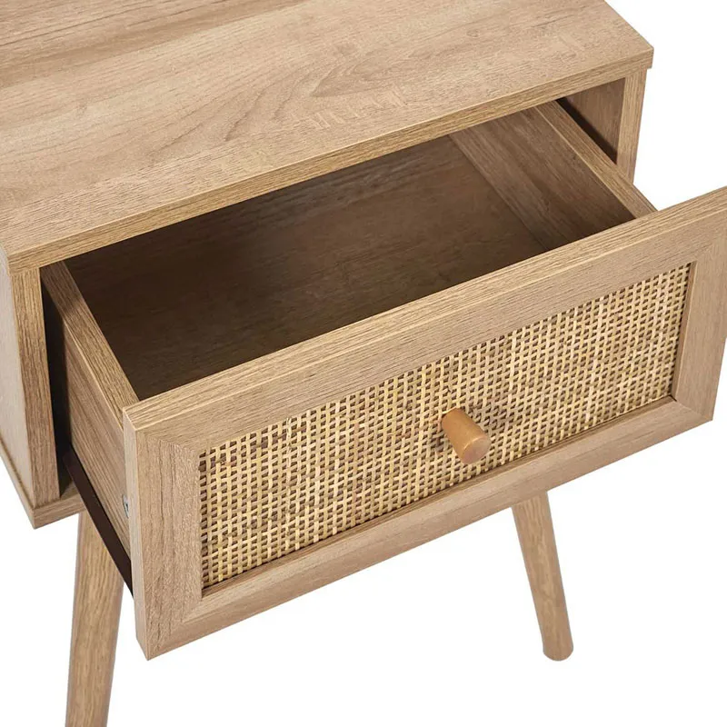 Table de chevet Bali 1 tiroir Bois - 55,4x39x39cm-4