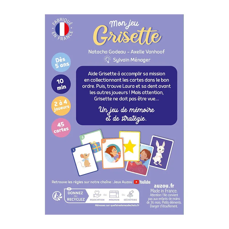 Mon jeu Grisette La petite souris en mission - 5+-3