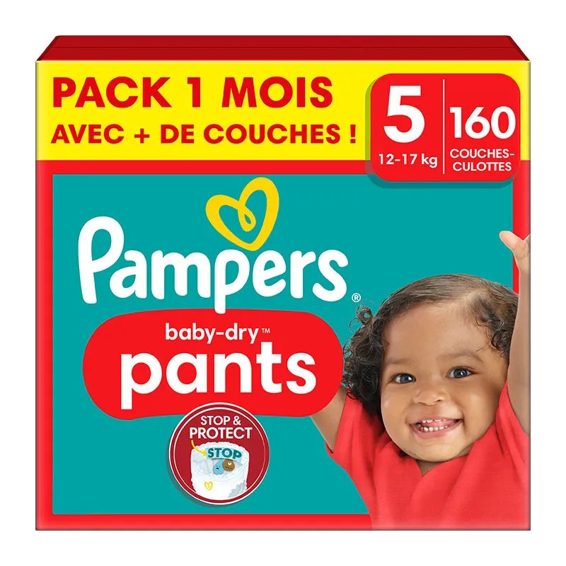 Pants Pampers Baby Dry T.5/12-17kg - 1x160-0