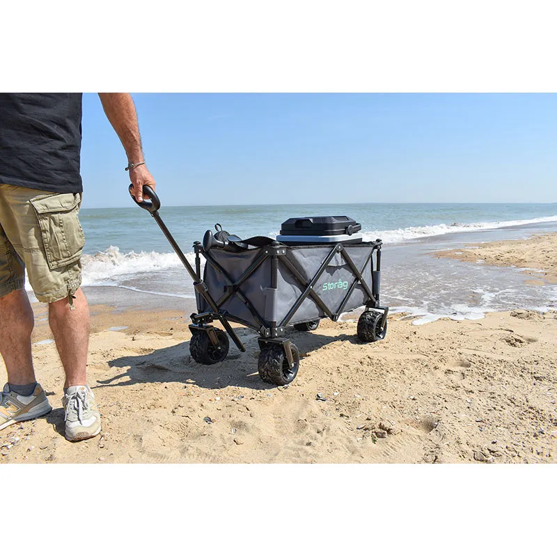 Chariot de plage pliable - 90x50x55cm-10