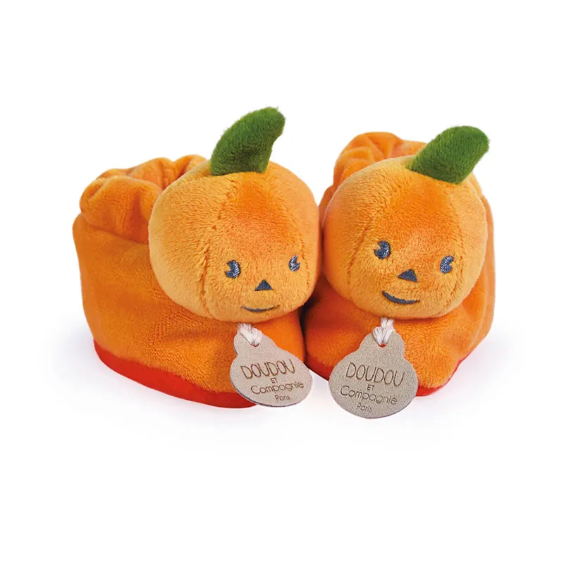 Chaussons Citrouille Orange - 0-6mois-1