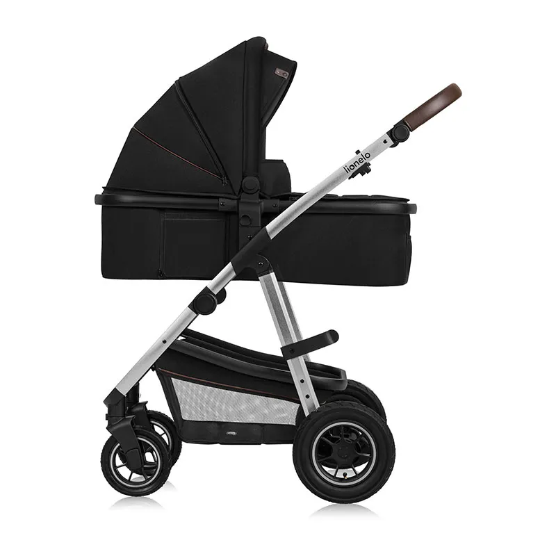 Duo Poussette Amber + Nacelle Black Silver - 0m+-4