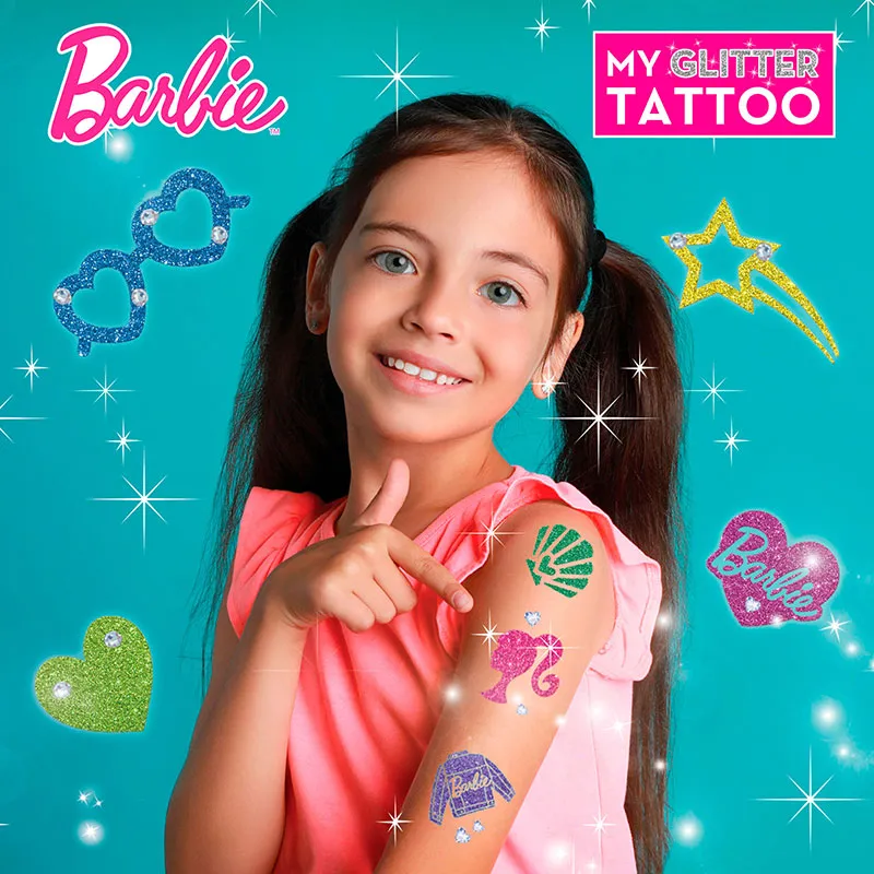 Kit Barbie tatouages paillettes - 5+-1