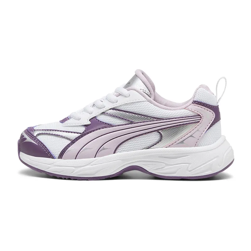Baskets Fille Puma Morphic Techie - Blanc/Violet-1
