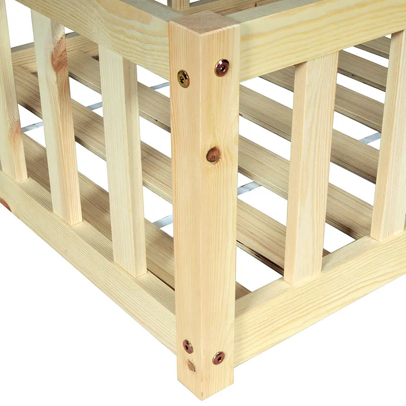 Lit Nino avec barrière + Sommier Naturel Bébé-7