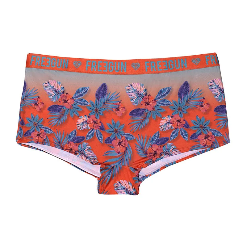 3 Culottes Fille Flower Power Freegun - Rouge-3