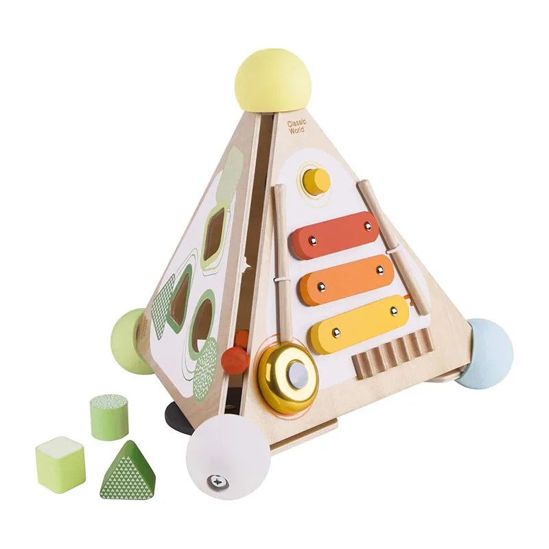 Pyramide d'éveil Bois 6pcs - 24m+-0