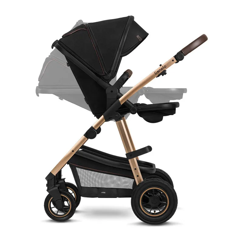 Trio Poussette Amber + Nacelle + Cosy Gr.0+ Black Onyx - 0m+-5