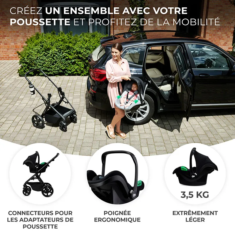 Siège-auto Mink Pro I-Size 40-75 cm sans base - Noir-4
