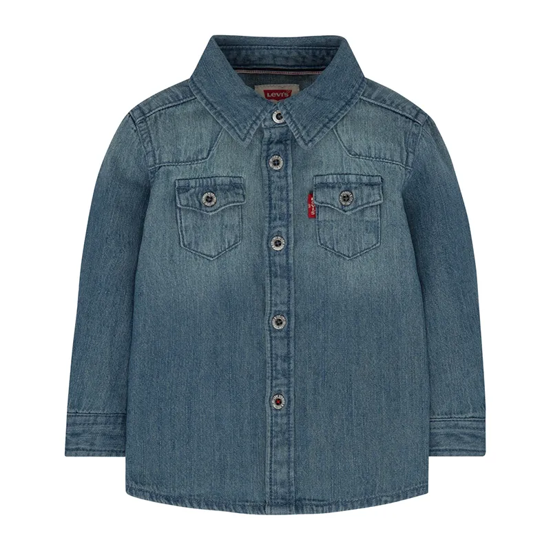 Chemise en jean Bébé Barstow - Vintage Stone-0
