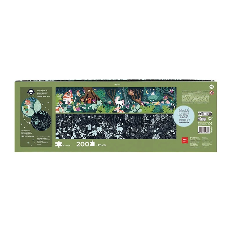 Puzzle Fluorescent Forêt 200pcs - 5+-1