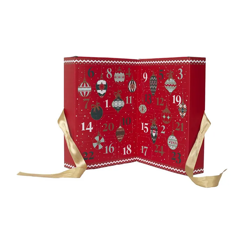 Calendrier de l'Avent 24 Bougies parfumées Noël - 21x30x6cm-1