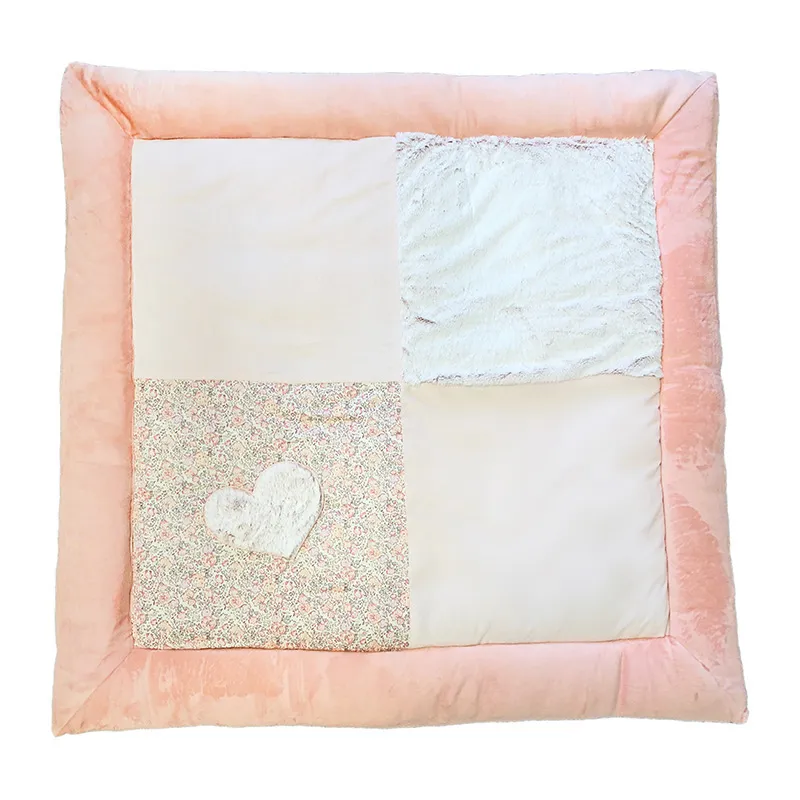 Tapis de parc antidérapant Lapin câlin - 100x100cm-0