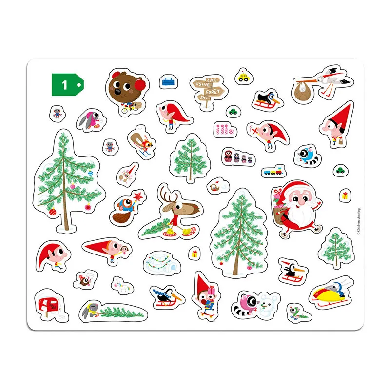 Ma pochette d'artiste 200 autocollants Noël - 36m+-2