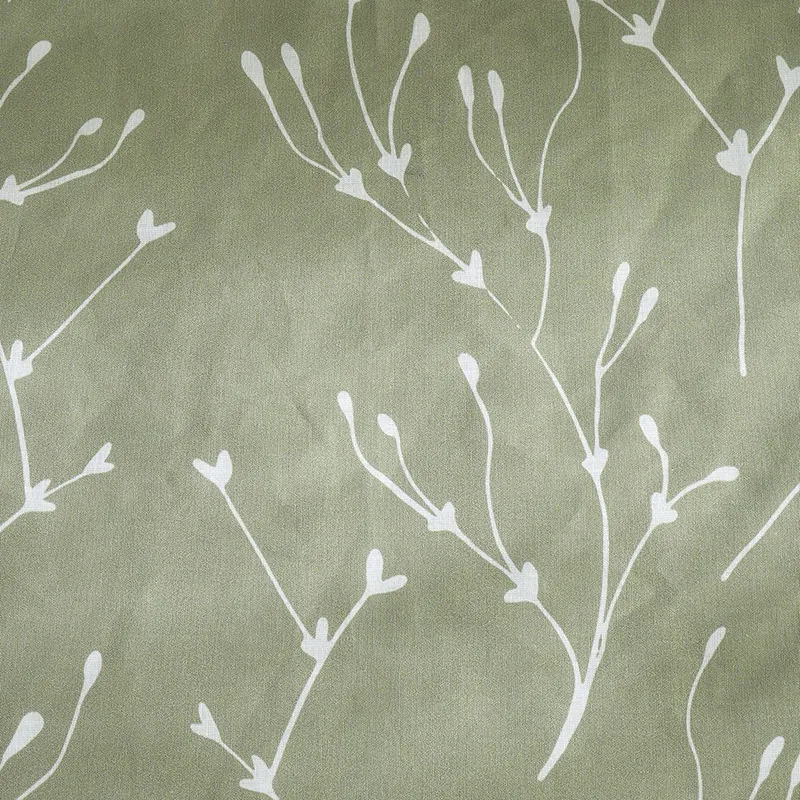 H. de Couette Coton Sunshine Bourgeons Vert -1