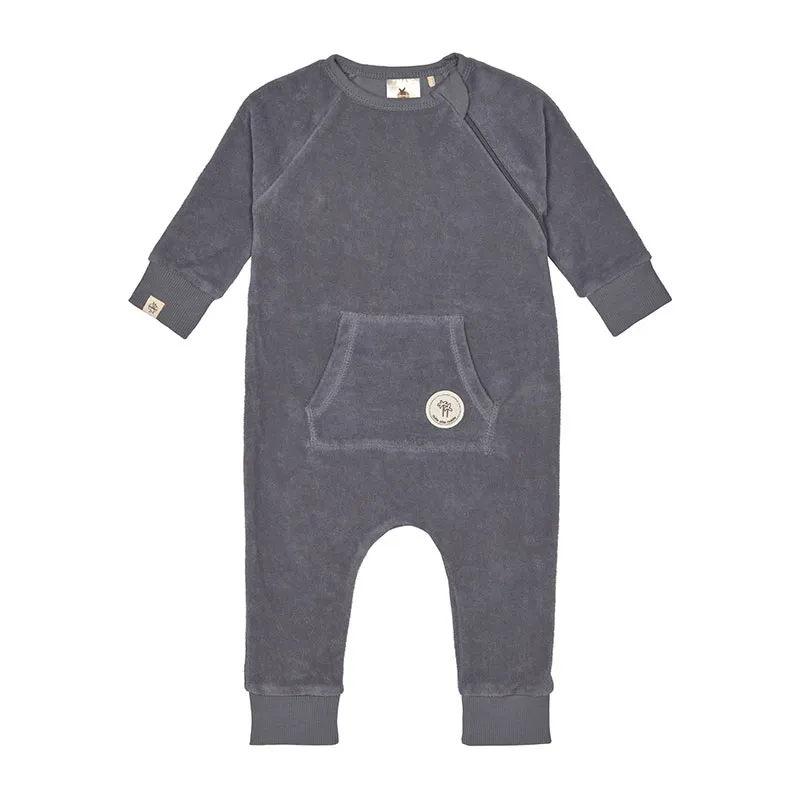 Combinaison pyjama en éponge Anthracite - Lassig-0