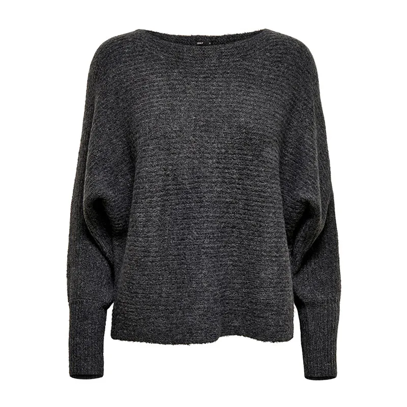 Pull Daniella - Gris | Dark Grey Melange - ONLY-1
