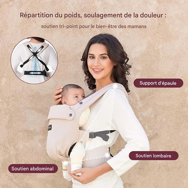 Porte-bébé Coton Kaki - 0m+-9